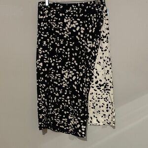 Alfani Asymmetrical Black and White Skirt